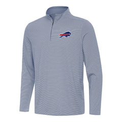 Buffalo Bills Antigua Twine Quarter-Zip Jacket - Navy/White - NFL