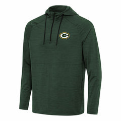 Green Bay Packers Antigua Spikes Quarter-Zip Pullover Hoodie - Hunter Green - NFL