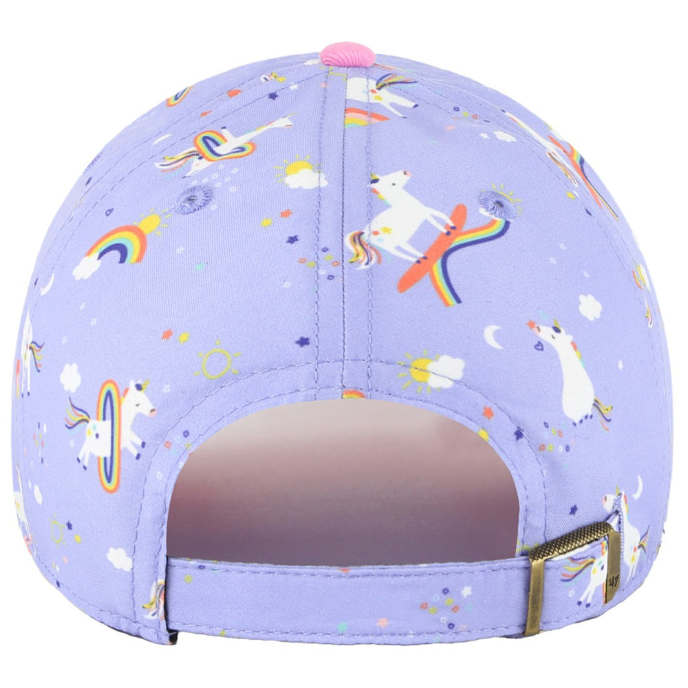 Houston Texans '47 Girls Preschool Unicorn Clean Up Adjustable Hat - Lavender - 47 brand