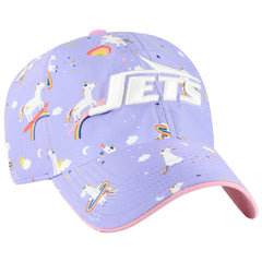 New York Jets '47 Girls Preschool Unicorn Clean Up Adjustable Hat - Lavender - 47 brand