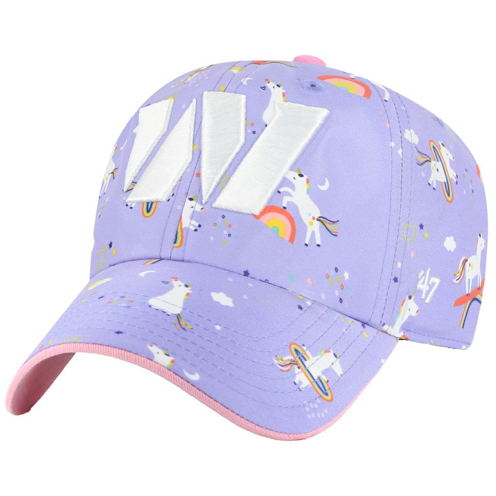 Washington Commanders '47 Girls Preschool Unicorn Clean Up Adjustable Hat - Lavender - 47 brand