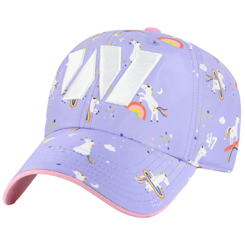 Washington Commanders '47 Girls Preschool Unicorn Clean Up Adjustable Hat - Lavender - 47 brand