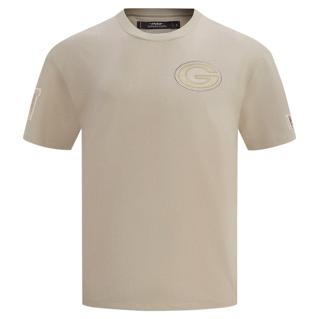 Green Bay Packers Pro Standard Drop Shoulder T-Shirt - Tan - NFL