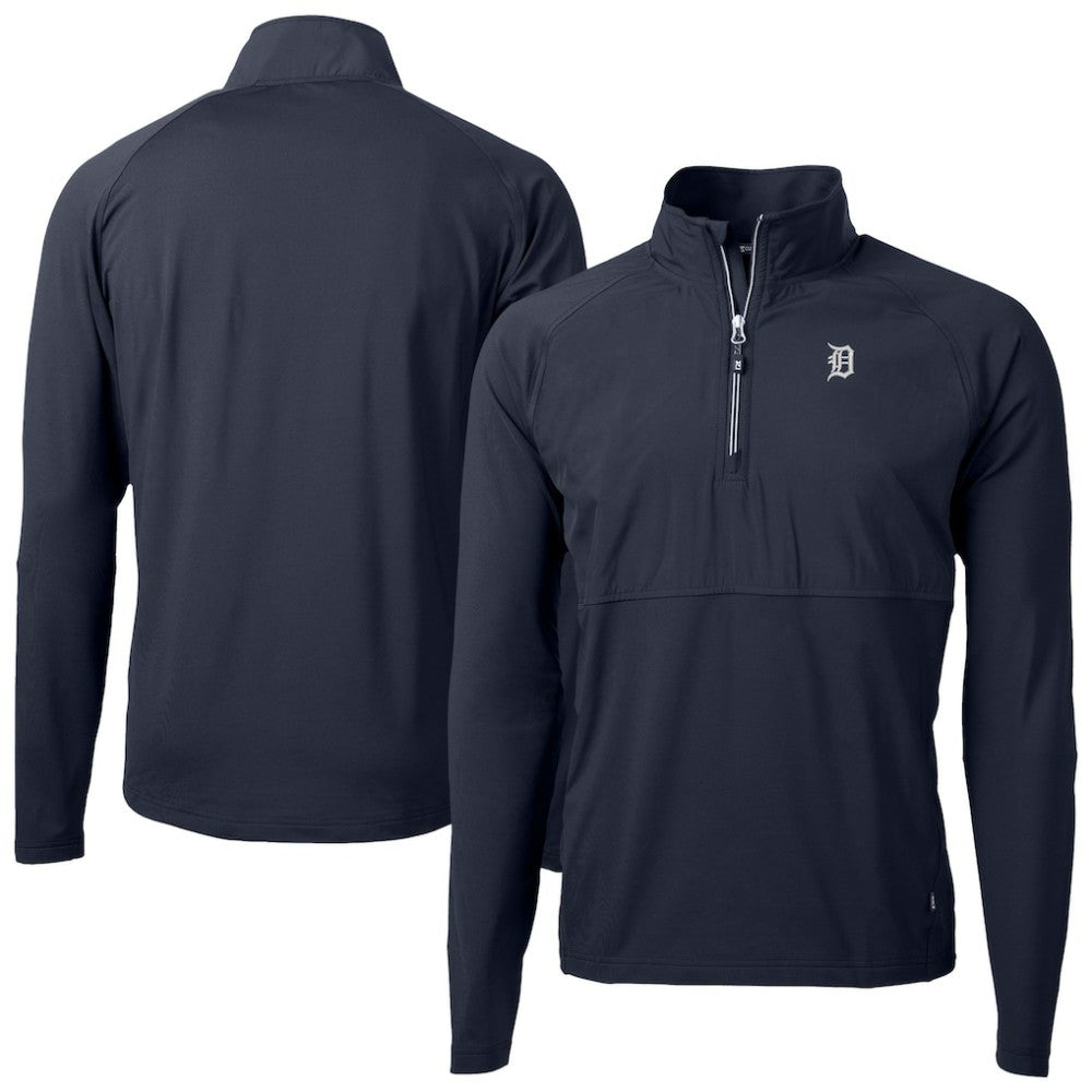 Detroit Tigers Cutter & Buck Adapt Eco Hybrid Raglan DryTec Quarter-Zip Jacket for sale