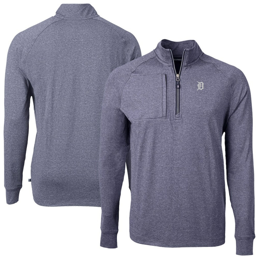 Detroit Tigers Cutter & Buck Adapt Eco Raglan Quarter-Zip Jacket Outlet