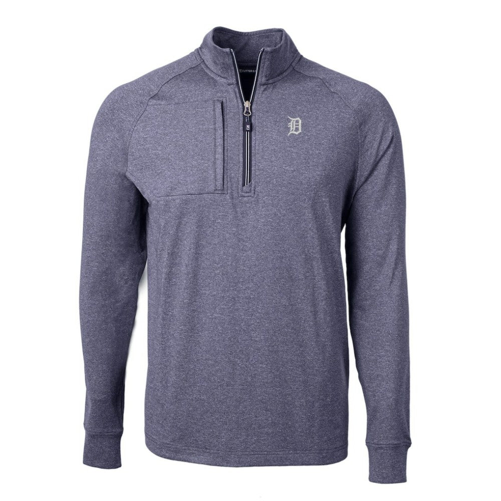Detroit Tigers Cutter & Buck Adapt Eco Raglan Quarter-Zip Jacket Outlet