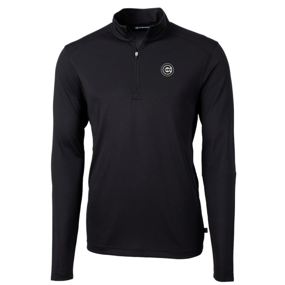 Chicago Cubs Cutter & Buck Virtue Eco Pique Quarter-Zip Jacket Outlet