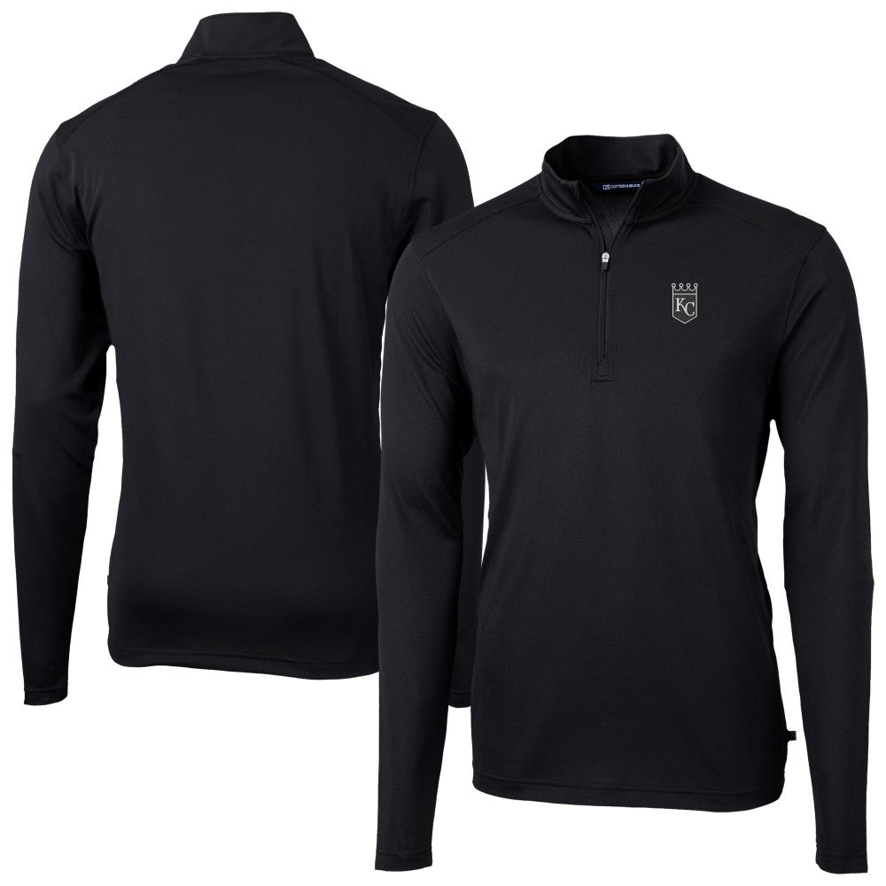 Kansas City Royals Cutter & Buck Virtue Eco Pique Quarter-Zip Jacket Outlet