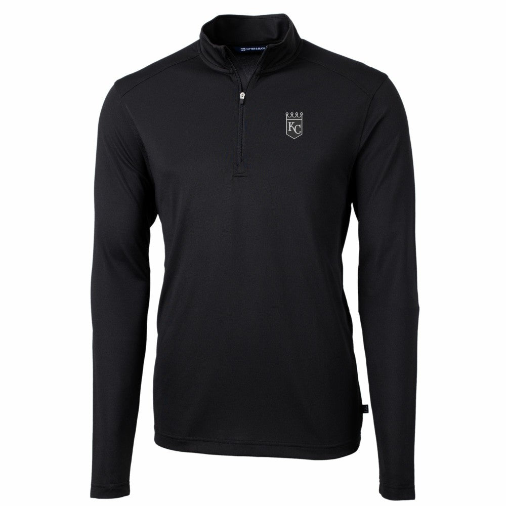 Kansas City Royals Cutter & Buck Virtue Eco Pique Quarter-Zip Jacket Outlet