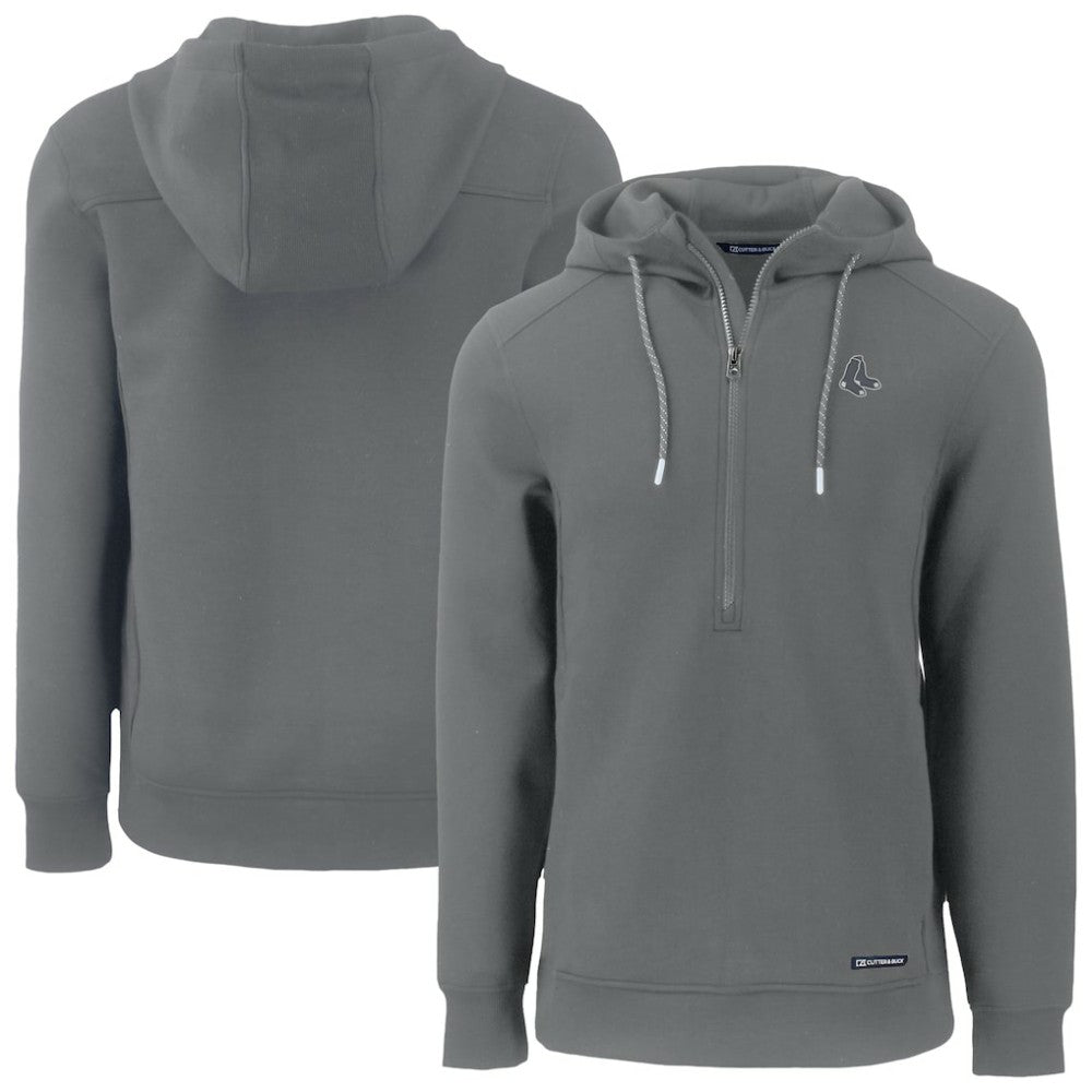 Boston Red Sox Cutter & Buck Roam Eco Recycled Half-Zip Pullover Hoodie Online