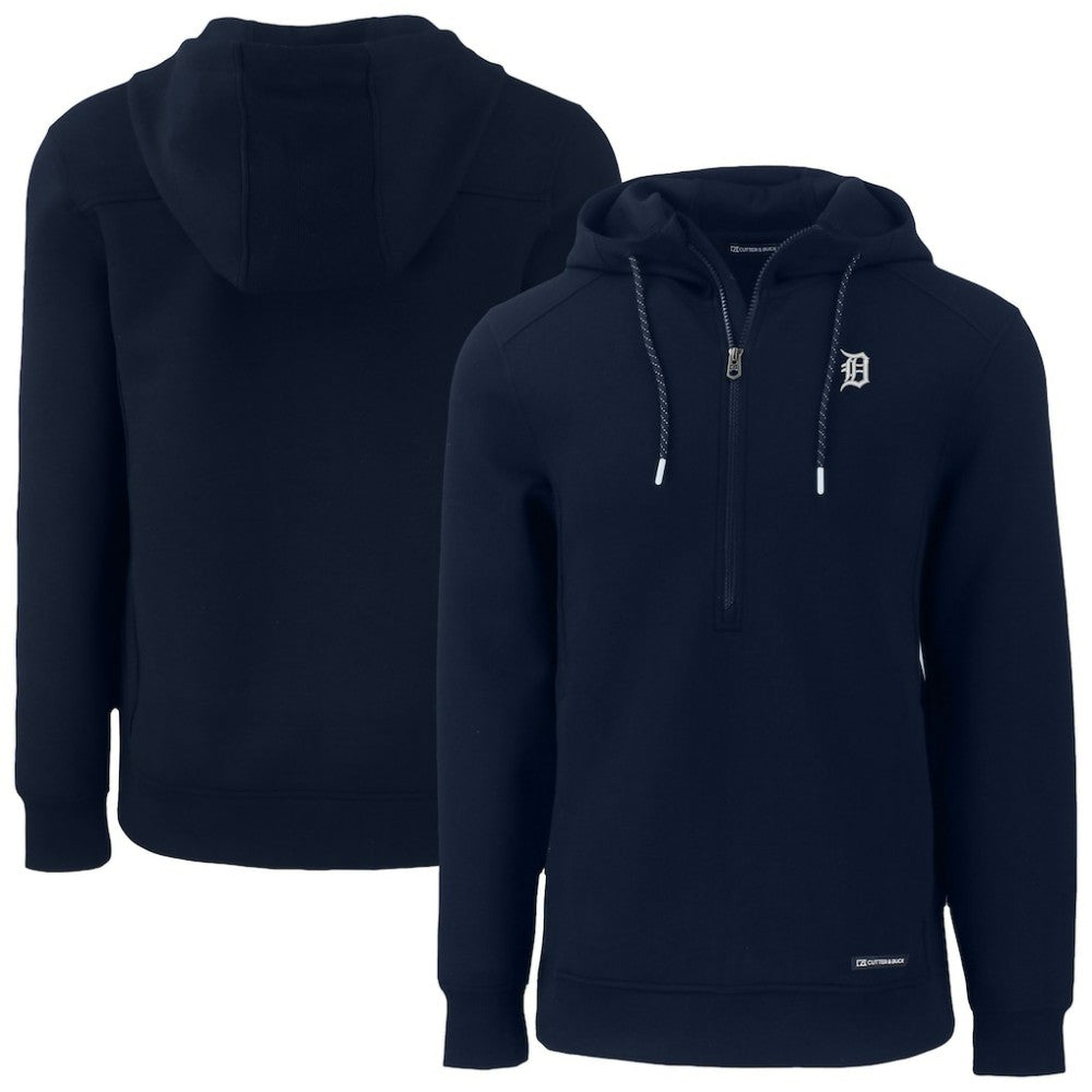 Detroit Tigers Cutter & Buck Roam Eco Recycled Half-Zip Pullover Hoodie Online