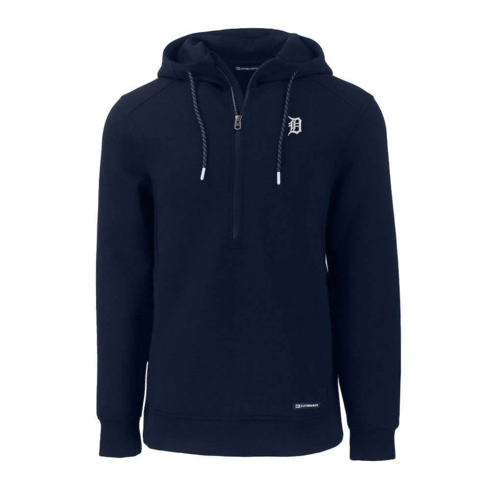 Detroit Tigers Cutter & Buck Roam Eco Recycled Half-Zip Pullover Hoodie Online