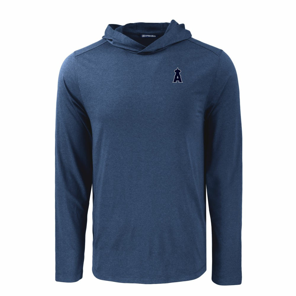 Los Angeles Angels Cutter & Buck Coastline Epic Comfort Eco Recycled Long Sleeve Hoodie T-Shirt Discount