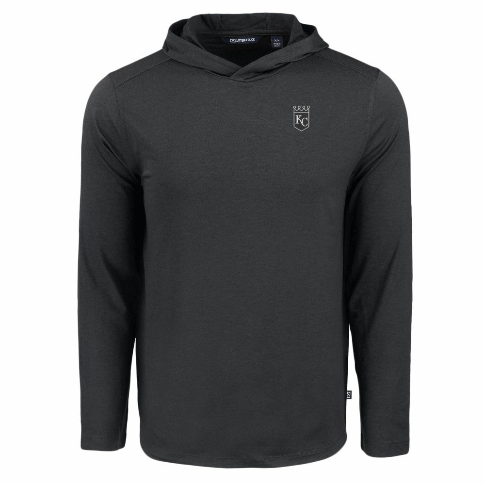 Kansas City Royals Cutter & Buck Coastline Epic Comfort Eco Recycled Long Sleeve Hoodie T-Shirt Sale
