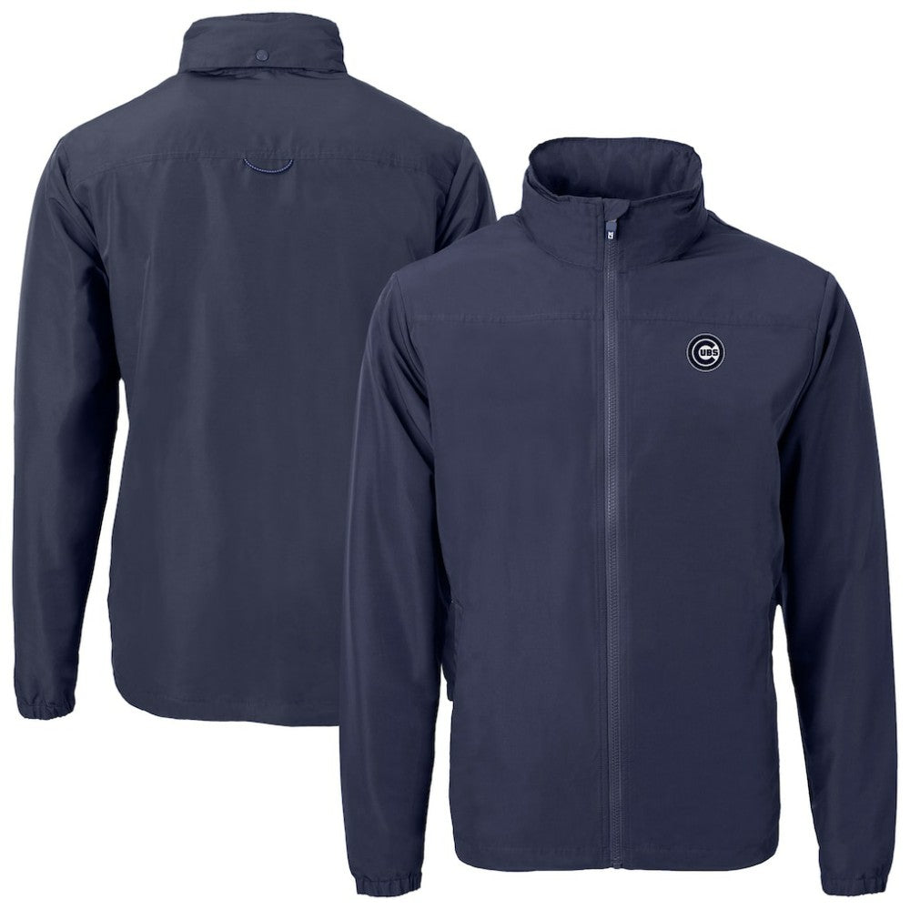 Chicago Cubs Cutter & Buck Charter Eco Recycled Full-Zip Hoodie Jacket Outlet