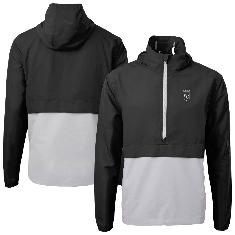 Kansas City Royals Cutter & Buck Charter Eco Recycled Anorak Half-Zip Hoodie Jacket Online