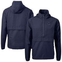 Boston Red Sox Cutter & Buck Charter Eco Recycled Anorak Half-Zip Hoodie Jacket for sale