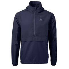 Boston Red Sox Cutter & Buck Charter Eco Recycled Anorak Half-Zip Hoodie Jacket for sale