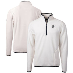 New York Yankees Cutter & Buck Cascade Eco Fleece Quarter-Zip Jacket Sale