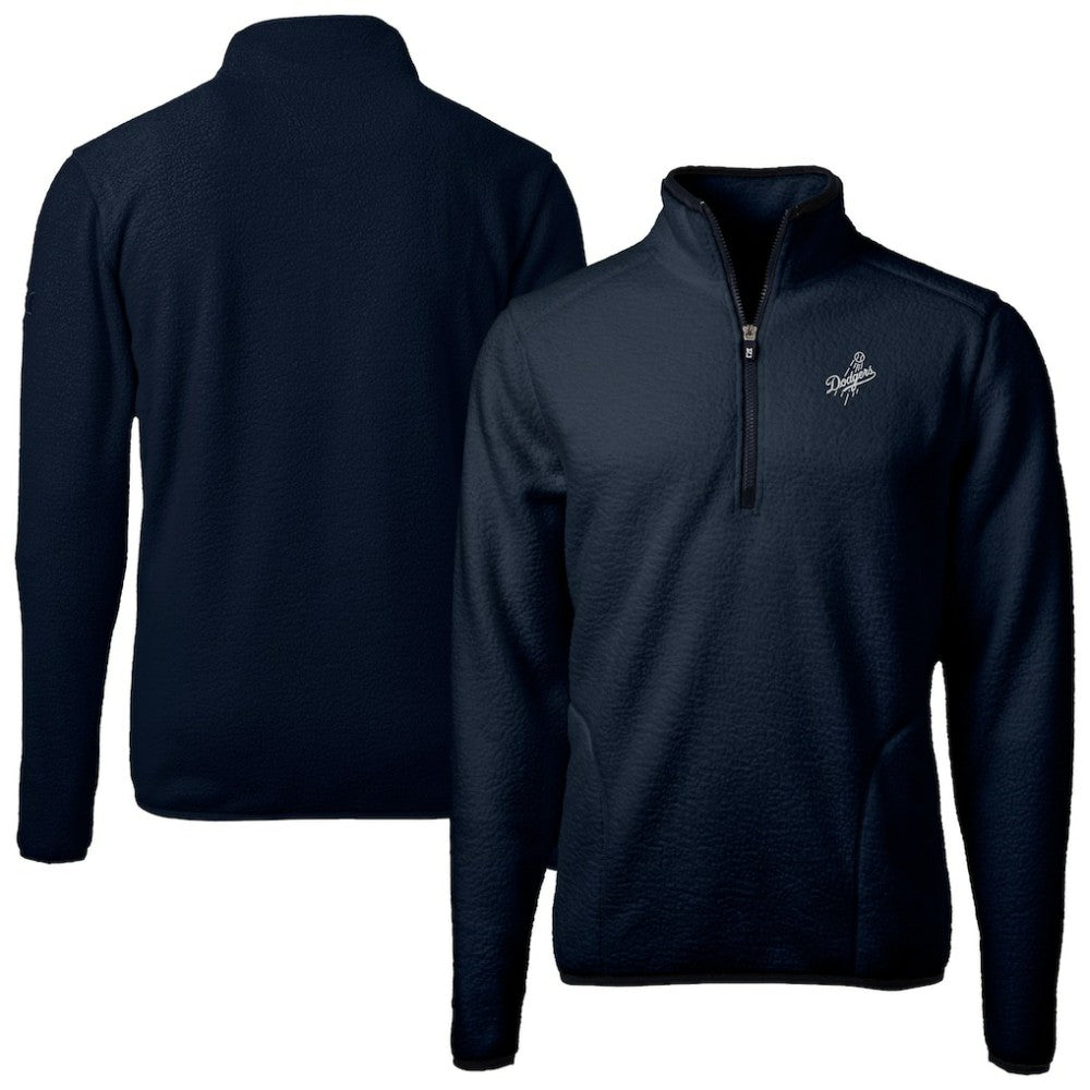 Los Angeles Dodgers Cutter & Buck Cascade Eco Fleece Quarter-Zip Jacket for sale