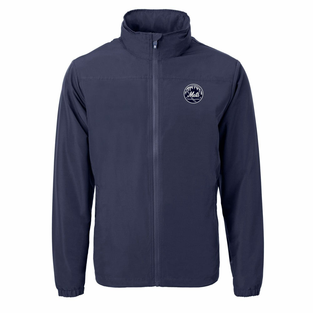 New York Mets Cutter & Buck Charter Eco Recycled Full-Zip Hoodie Jacket Discount