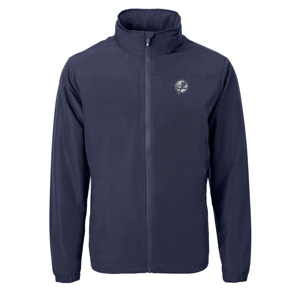 New York Yankees Cutter & Buck Charter Eco Recycled Full-Zip Hoodie Jacket Outlet