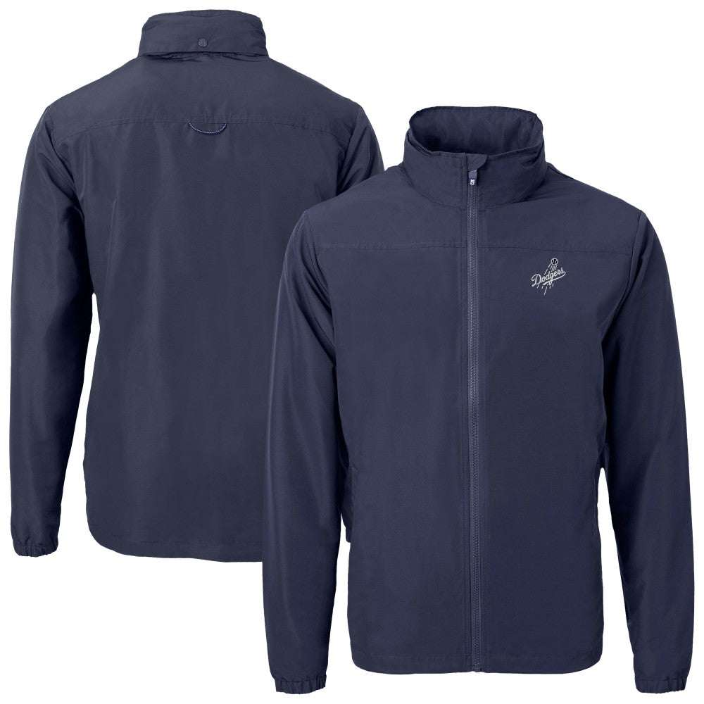 Los Angeles Dodgers Cutter & Buck Charter Eco Recycled Full-Zip Hoodie Jacket for sale