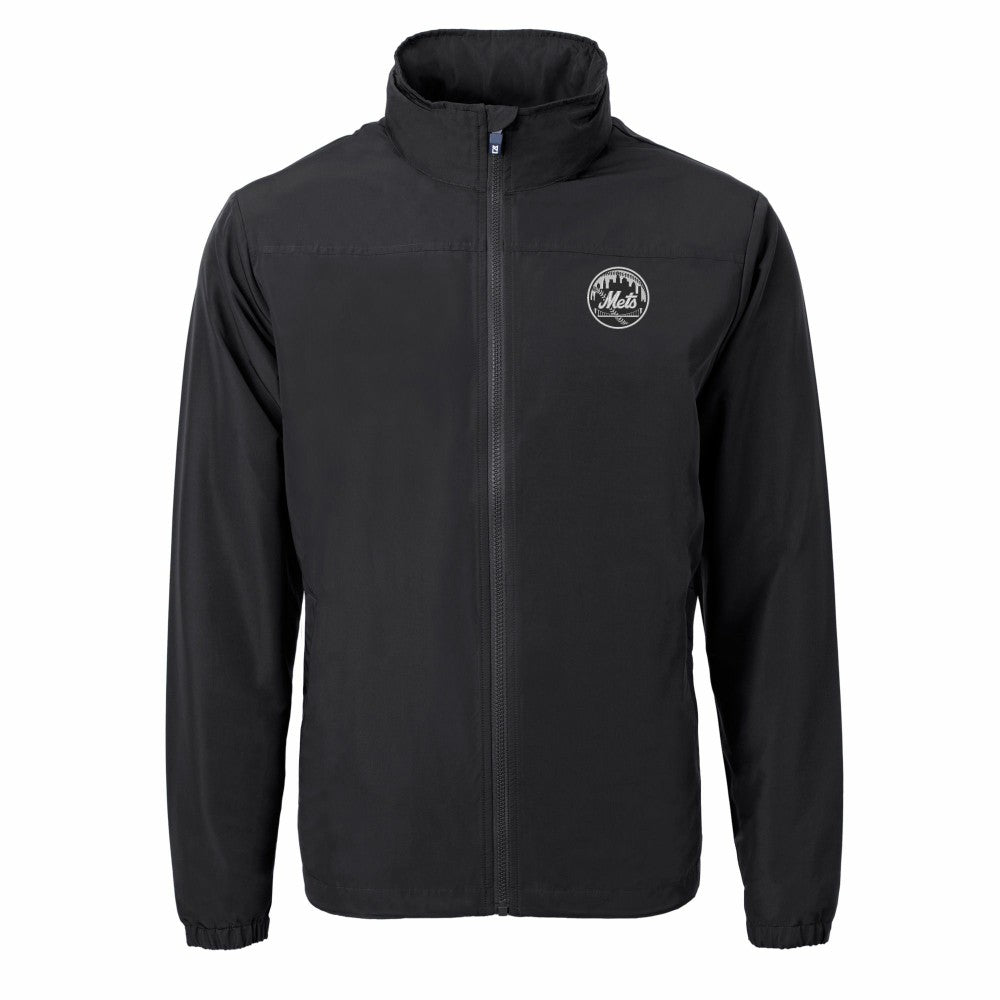 New York Mets Cutter & Buck Charter Eco Recycled Full-Zip Hoodie Jacket Sale