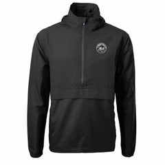 New York Mets Cutter & Buck Charter Eco Recycled Anorak Half-Zip Hoodie Jacket Sale