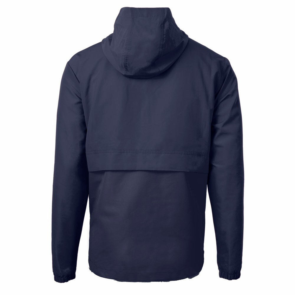 New York Mets Cutter & Buck Charter Eco Recycled Anorak Half-Zip Hoodie Jacket Outlet