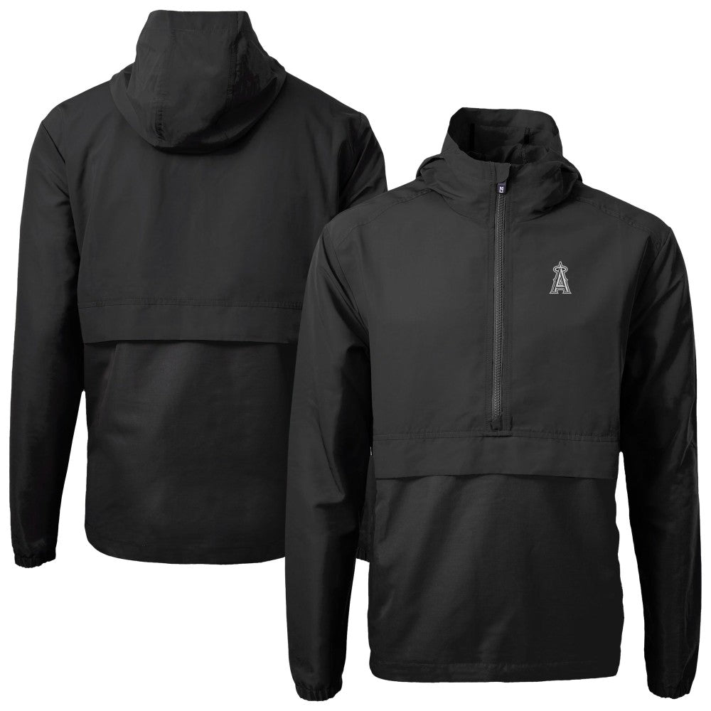 Los Angeles Angels Cutter & Buck Charter Eco Recycled Anorak Half-Zip Hoodie Jacket Discount