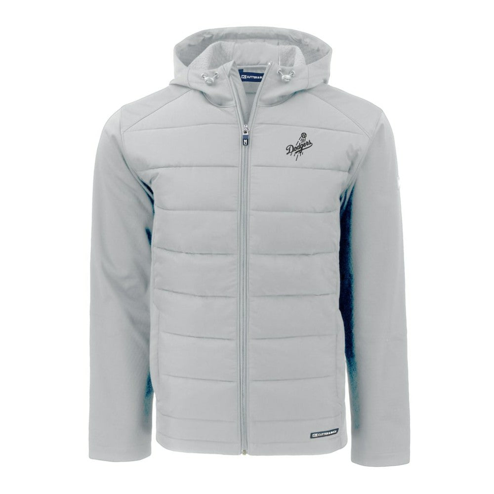 Los Angeles Dodgers Cutter & Buck Evoke Hybrid Eco Softshell Recycled Full-Zip Hooded Jacket Near Me