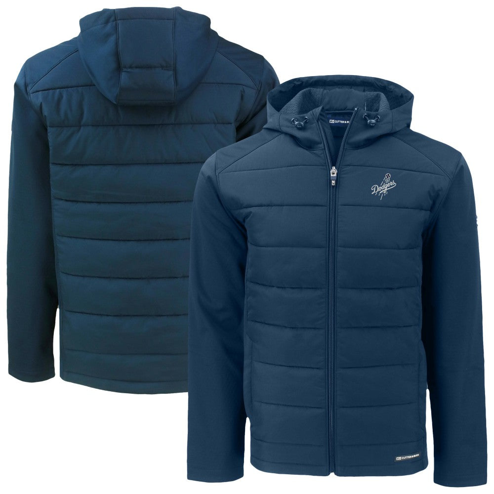 Los Angeles Dodgers Cutter & Buck Evoke Hybrid Eco Softshell Recycled Full-Zip Hooded Jacket Sale