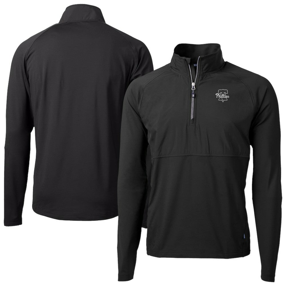 Philadelphia Phillies Cutter & Buck Adapt Eco Hybrid Raglan DryTec Quarter-Zip Jacket Online