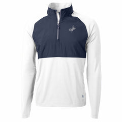 Los Angeles Dodgers Cutter & Buck Adapt Eco Hybrid Raglan DryTec Quarter-Zip Jacket Online