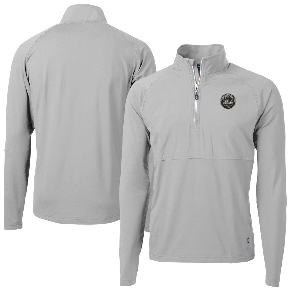 New York Mets Cutter & Buck Adapt Eco Hybrid Raglan DryTec Quarter-Zip Jacket Online