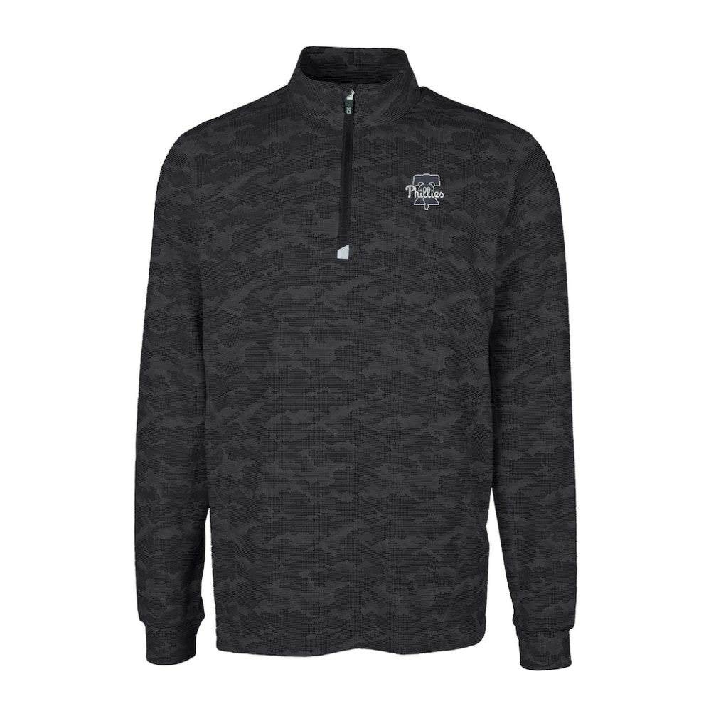 Philadelphia Phillies Cutter & Buck Traverse Eco Camo Tri-Blend DryTec Quarter-Zip Top Near Me