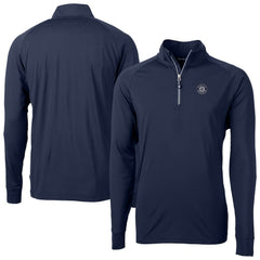 Seattle Mariners Cutter & Buck Adapt Eco Raglan Quarter-Zip Jacket Outlet