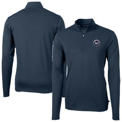 New York Mets Cutter & Buck Virtue Eco Pique Quarter-Zip Jacket Online