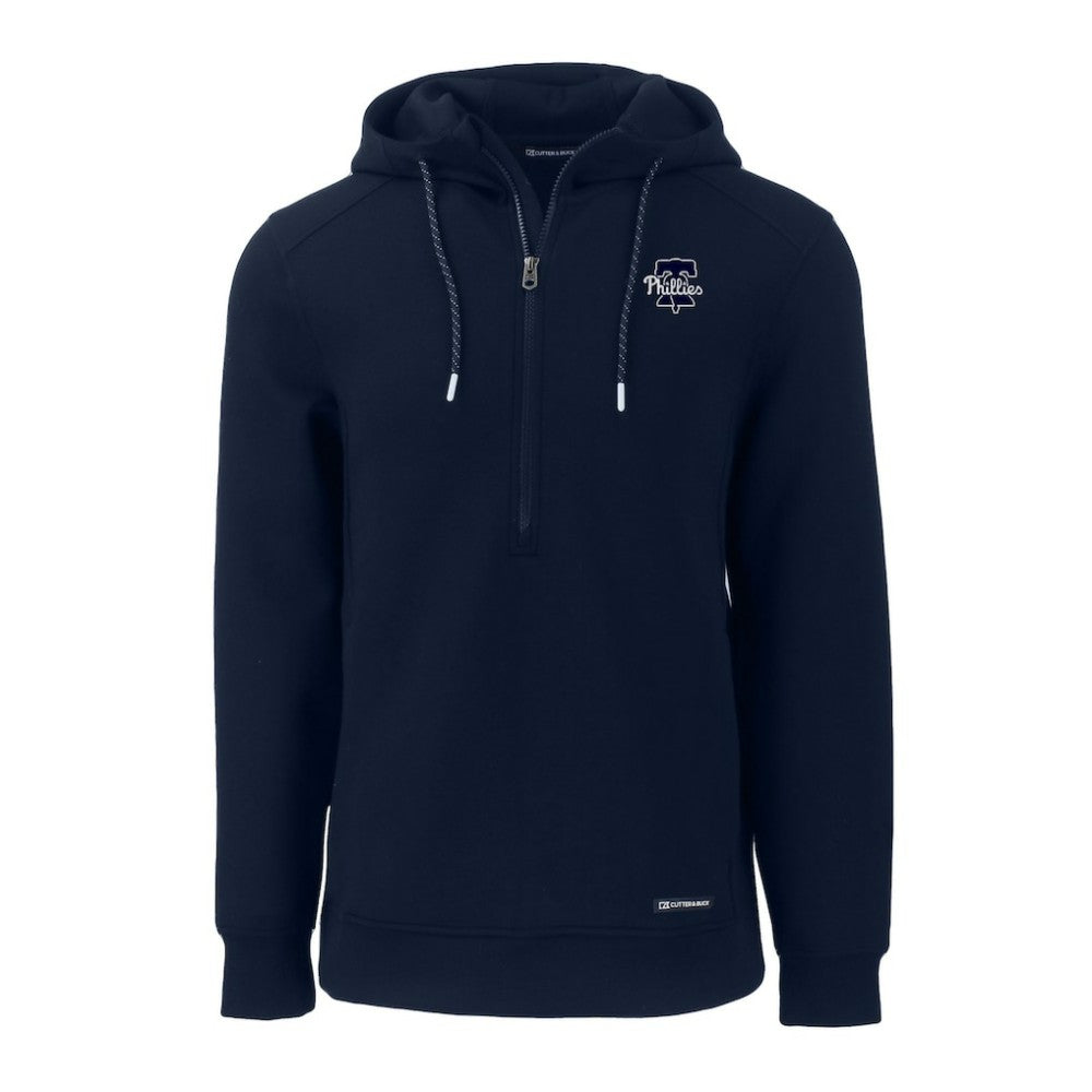 Philadelphia Phillies Cutter & Buck Roam Eco Recycled Tri-Blend Half-Zip Hoodie Online