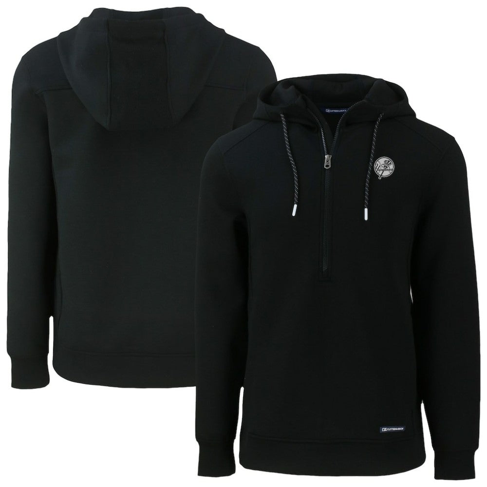 New York Yankees Cutter & Buck Roam Eco Recycled Tri-Blend Half-Zip Hoodie Near Me