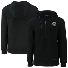 New York Mets Cutter & Buck Roam Eco Recycled Tri-Blend Half-Zip Hoodie Outlet