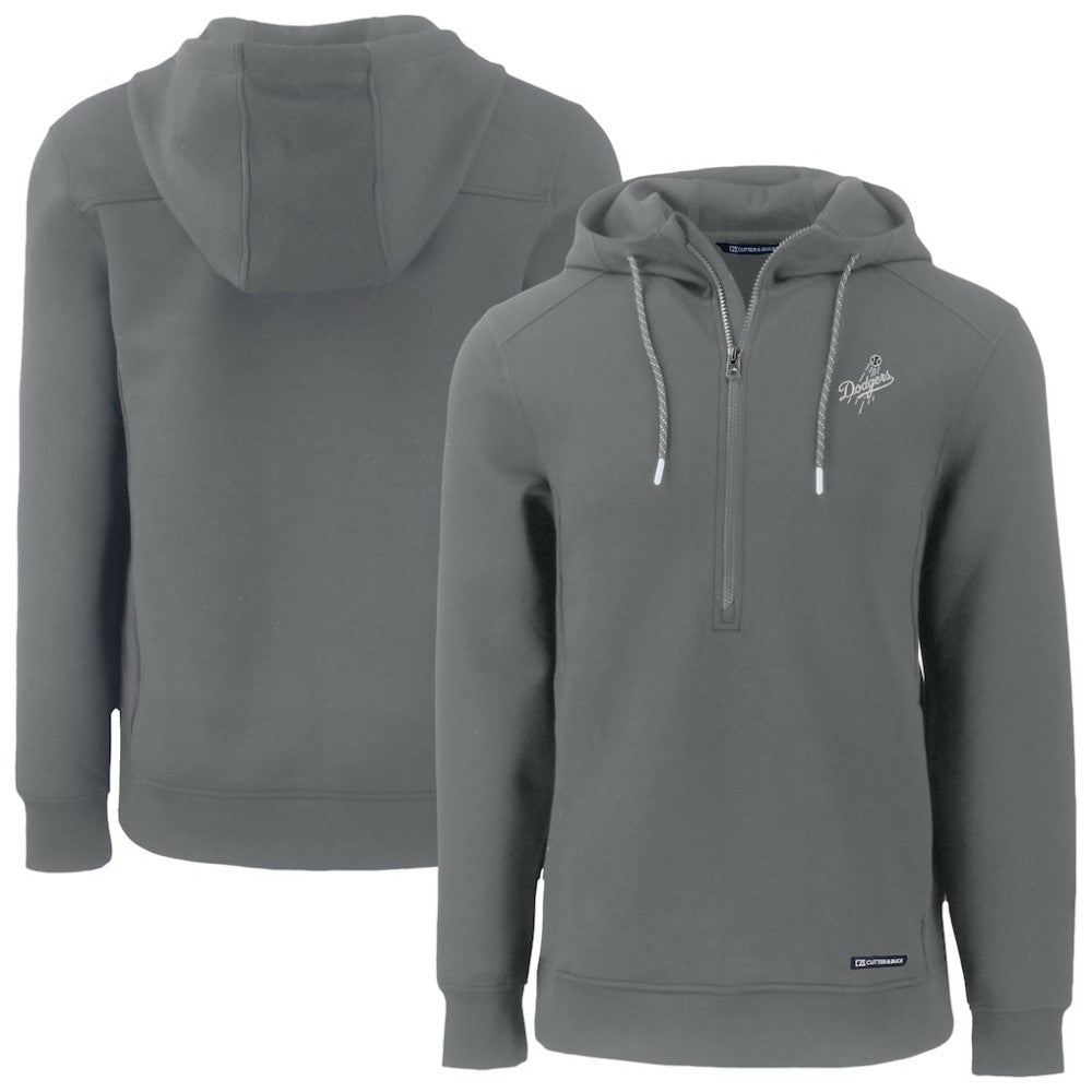 Los Angeles Dodgers Cutter & Buck Roam Eco Recycled Tri-Blend Half-Zip Hoodie Online