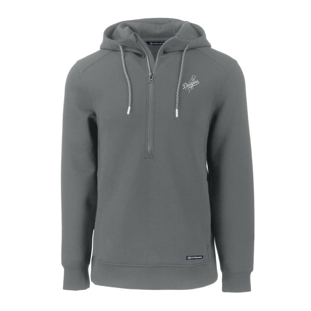 Los Angeles Dodgers Cutter & Buck Roam Eco Recycled Tri-Blend Half-Zip Hoodie Online
