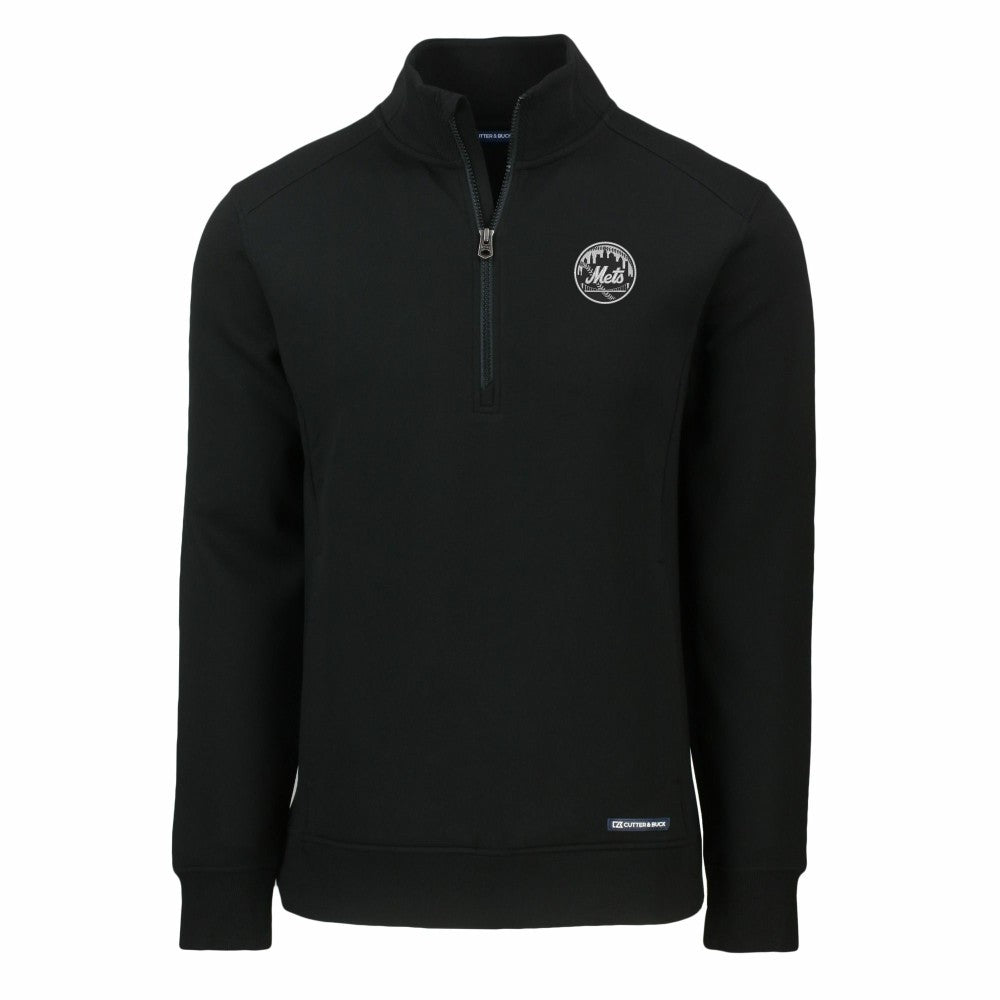 New York Mets Cutter & Buck Roam Eco Quarter-Zip Jacket Outlet