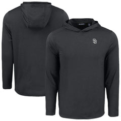 San Diego Padres Cutter & Buck Coastline Epic Comfort Eco Recycled Hoodie T-Shirt for sale