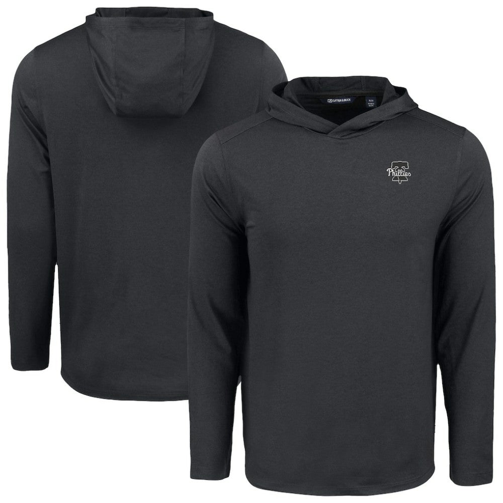 Philadelphia Phillies Cutter & Buck Coastline Epic Comfort Eco Recycled Hoodie T-Shirt for sale