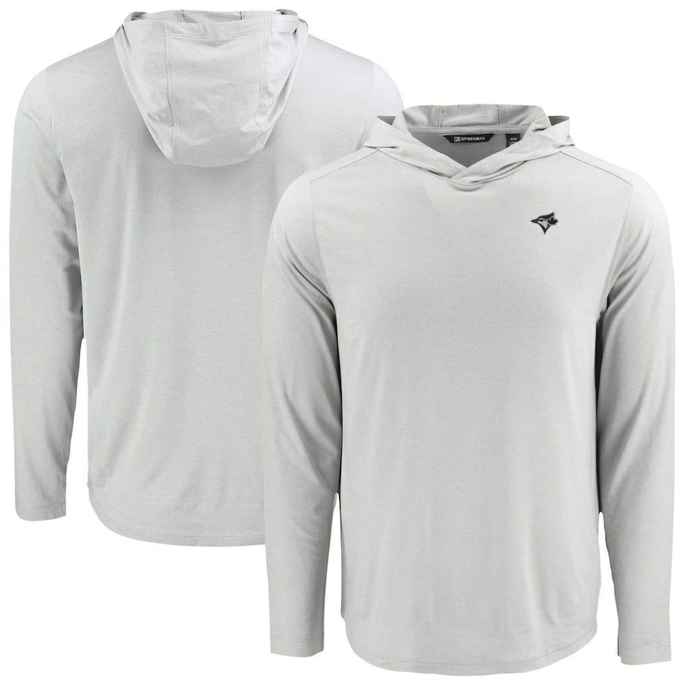 Toronto Blue Jays Cutter & Buck Coastline Epic Comfort Eco Recycled Long Sleeve Hoodie T-Shirt Outlet