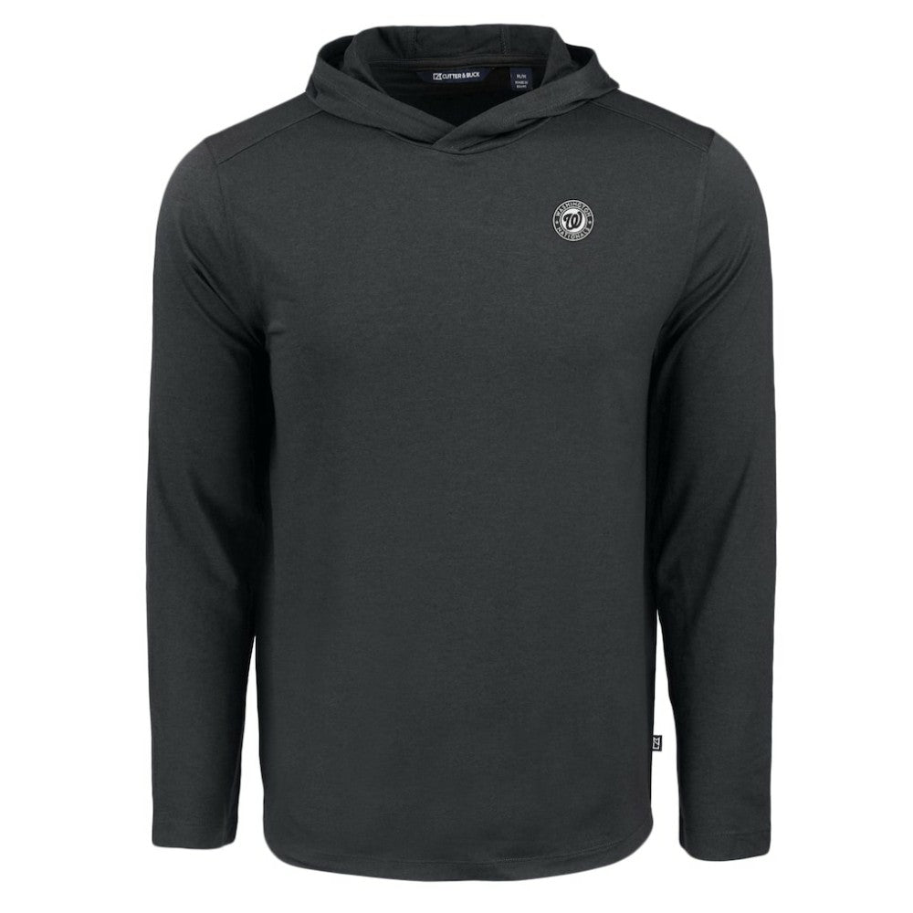 Washington Nationals Cutter & Buck Coastline Epic Comfort Eco Recycled Long Sleeve Hoodie T-Shirt Sale