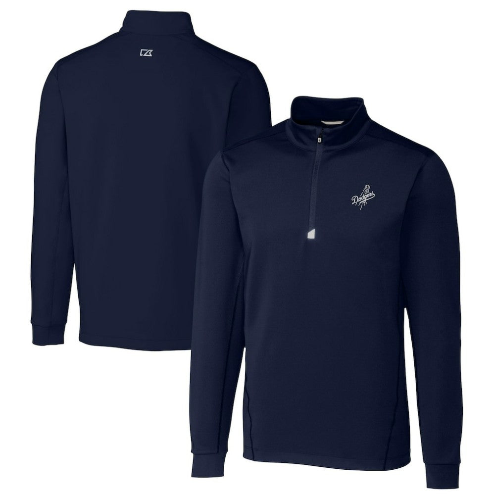 Los Angeles Dodgers Cutter & Buck Big & Tall Traverse Stretch Quarter-Zip Pullover Top Discount